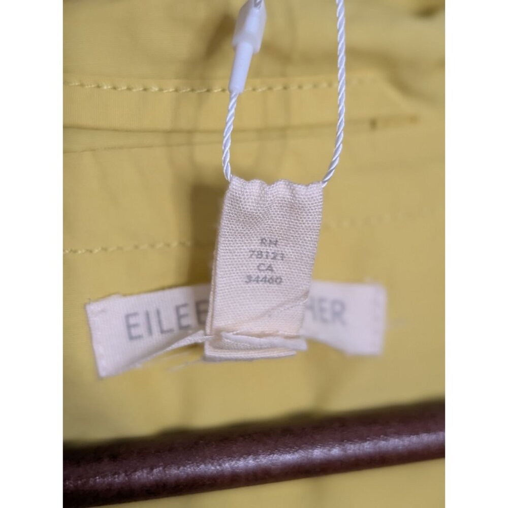 Eileen Fisher Citrn Hooded Anorak Coat 1X Lightweight Organic Cotton/Nylon Rain - Picture 11 of 16